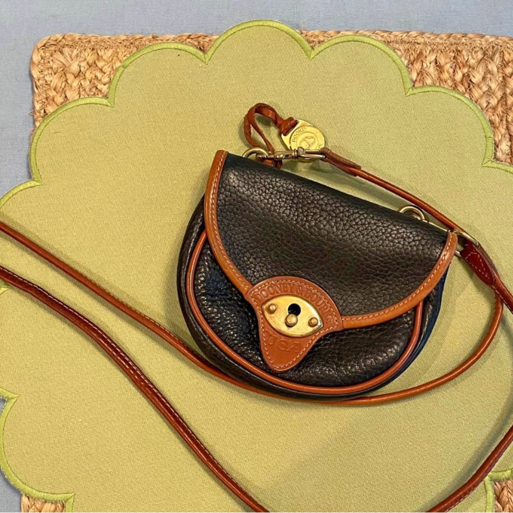 Dooney & Bourke Black and Tan Crossbody Bag